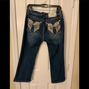 Miss me cuffed capris mid-rise 32